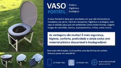 Vaso Sanitário Portátil sem Acento