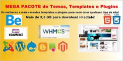 Mega Pacote de Temas, Templates e Plugins para Sites