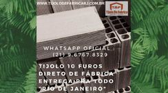 Tijolo Direto de Fábrica Whatsapp: (21) 9.6767.8329 São João da Barra-