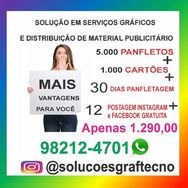 Panfletagem+panfletos + Postagem Redes Sociais