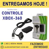 Kit Carregador e Bateria 4800 Mah para Controle XBOX 360 Barato