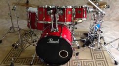 Bateria Pearl Export (red) 7 Peças