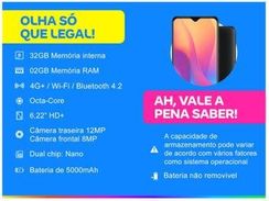 Smartphone Xiaomi Redmi 8a 32gb Preto Midnight - Black 2gb Ram 6,22” C