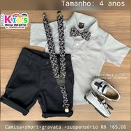 Camisa Gravata Short Look Modinha