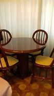 Mesa e 4 Cadeiras em Madeira Maciça Estilo Country