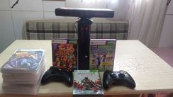 XBOX 360 Destravado com 2 Controles+kinect+15jogos