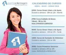 Calendário de Cursos Padrão Enfermagem