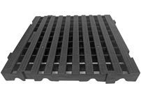 Piso Estrado Palete Plastico 50 X 50 X 5 Cm Preto