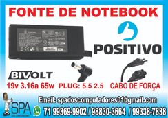 Fonte Carregador Notebook Positivo