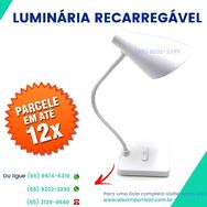 Luminária Recarregável Iluminador de Mesa Luminador Luz