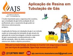 Aplicação de Resina em Tubulação de Gás