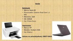 Notebook e Impressora