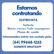 Estamos Contratando Eletricista