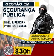 Promoção Especial. Curso Superior em Gestão em Seg. Pública