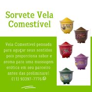 Vela Comestível para Massagem