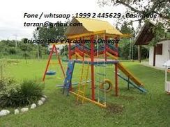 Playground em Madeira c/ 15 Brinquedos R$ 4.800