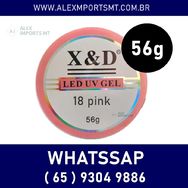 Gel Xed 56 Gramas Uv e Led Pink 18 X e D