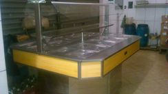 Buffet em Inox Marca Jabur com 18 Cubas