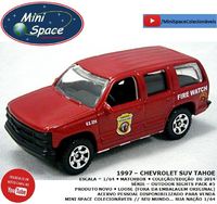 Matchbox 1997 Chevrolet Suv Tahoe Bombeiro 1/64 - Loose