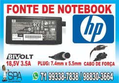 Fonte Carregador Notebook e Netbook Hp