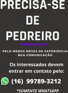 Vaga para Pedreiro