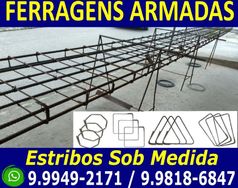 Construção - Viga e Coluna com Estribos Sob Medida