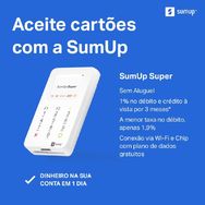 Maquininha de Cartão Sumup Super com Chip