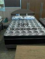 Cama Box Casal 10cm de Espuma