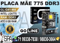 Placa Mãe 775 Ddr3 Goline G41 Gl-g41-ma Usb Vga em Salvador BA