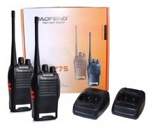 Kit 2 Radio Comunicador Walk Baofeng + Fone