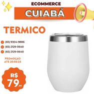 Copo Térmico de Excelente Qualidade White com a Tampa