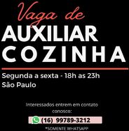 Vaga para Auxiliar de Cozinha