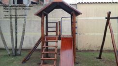 Fotos Similares: Brinquedo Playground Casinha Madeira de Eucalipto Tratado 