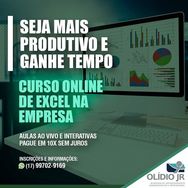 Curso de Excel na Empresa Online e ao Vivo (básico ao Avançado)