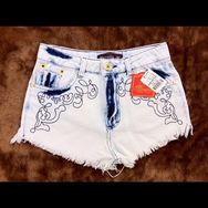 Short Hot Pant Jeans Claro