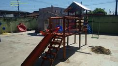 Playground Casinha de Tarzan Madeira de Eucalipto Tratado