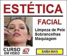 Curso de Estética Facial Limpeza de Pele, Sobrancelha e Maquiagem