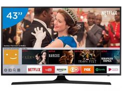 Smart TV Led 43 Uhd 4k Samsung Mu6100 3 Hdmi 2 Usb Wi-fi Integrado Con