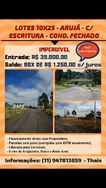 Lote 250m2 Terras de Aruja