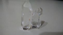 Pedras Cristal Transparente Sextavado Lapidado