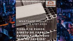 Tijolo Direto de Fábrica Whatsapp: (21) 9.6767.8329 Paraíba do Sul- RJ