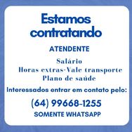 Estamos Contratando Atendente