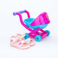 Papete Infantil Menina Kidy Toys Rosa com Carrinho Boneca Kidy Cod 39110024005-27