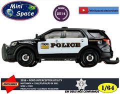 Matchbox 2016 Ford Interceptor Utility Polícia 1/64