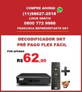 Decodificador Sky Pré Pago Fácil