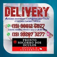 Delivery da óptica e Consertos Pronto Socorro dos óculos - Campos Sal