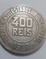 Moeda Antiga 400 Réis de 1927