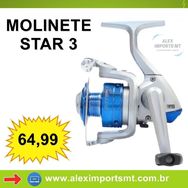 Molinete para Pescar Star - Modelo Star Mj Nautica Cuiabá