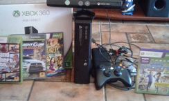 XBOX 360 4g Super Novo , Kinect e 4 Jogos