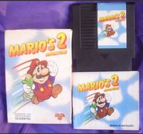 Mario's 2 Nintendo c/ Manual Caixa Game Nintendinho Nes Gradiente